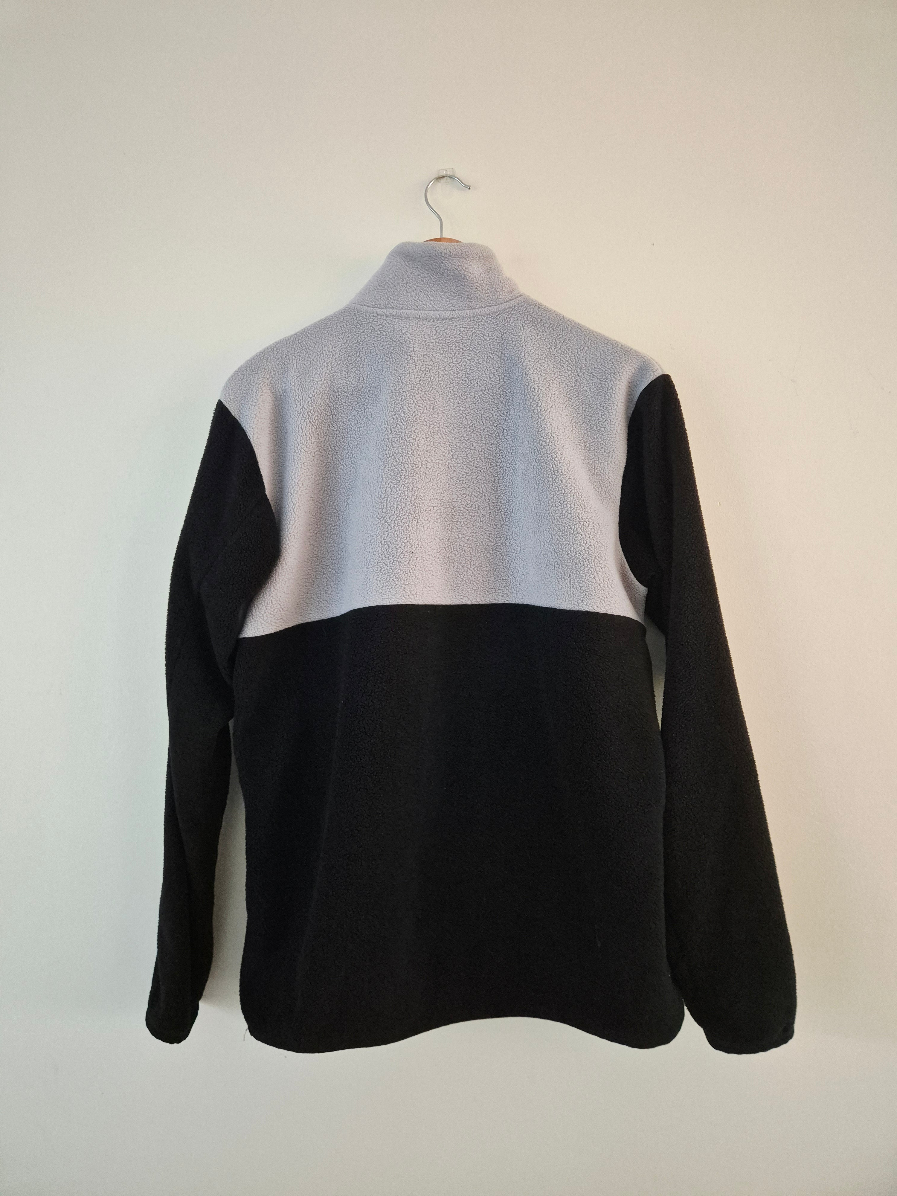 Picture Organic Clothing Sherpa Fleece Pullover Men's Small Black Grey Snap Neck