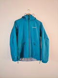 Share Berghaus Hydroshell Women's Waterproof Hooded Jacket UK 10 Blue Hiking Rain Coat