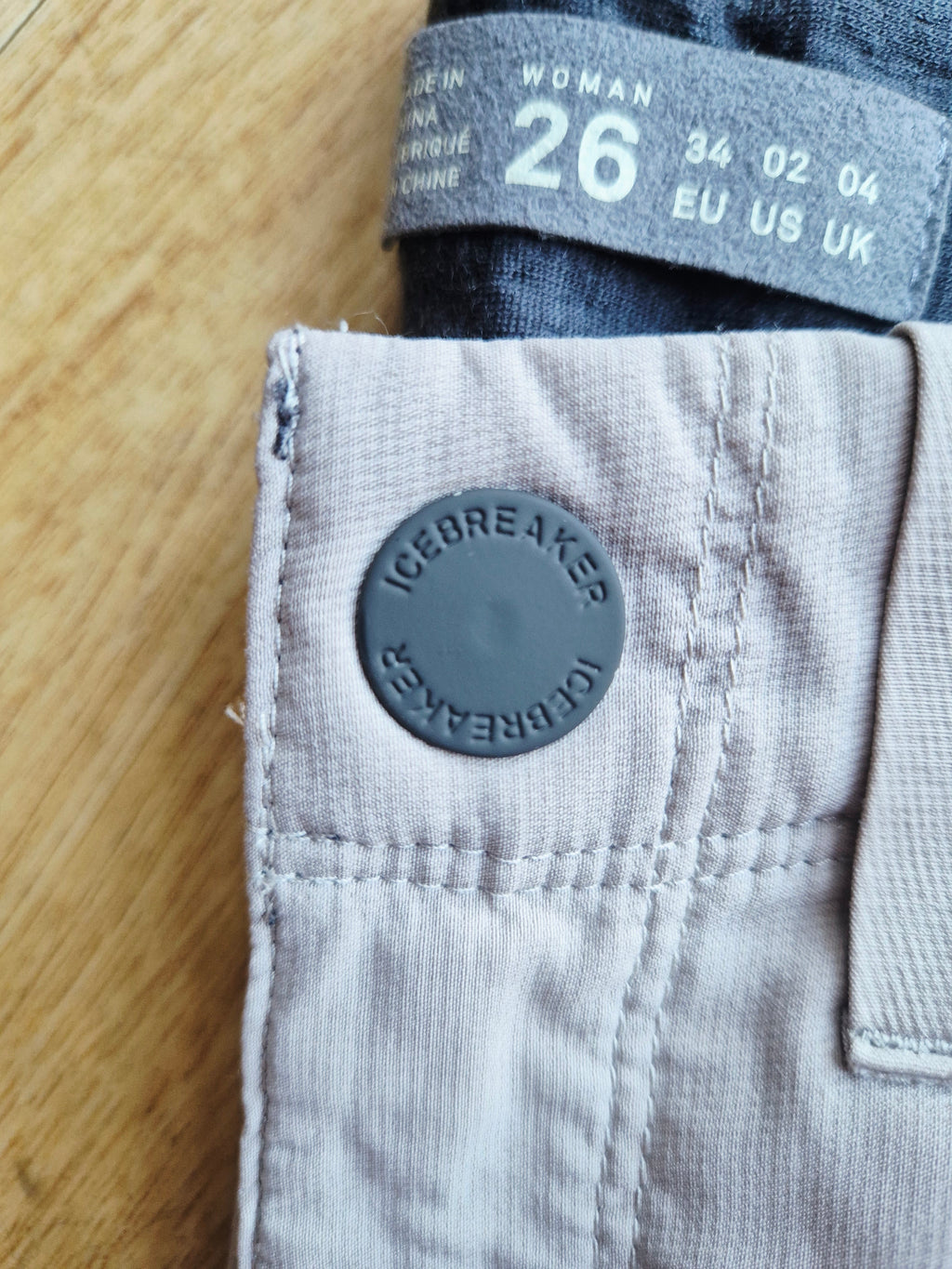 Icebreaker Merino Women's Hiking Trousers UK 04 / W26 Beige Outdoor Walking Pant