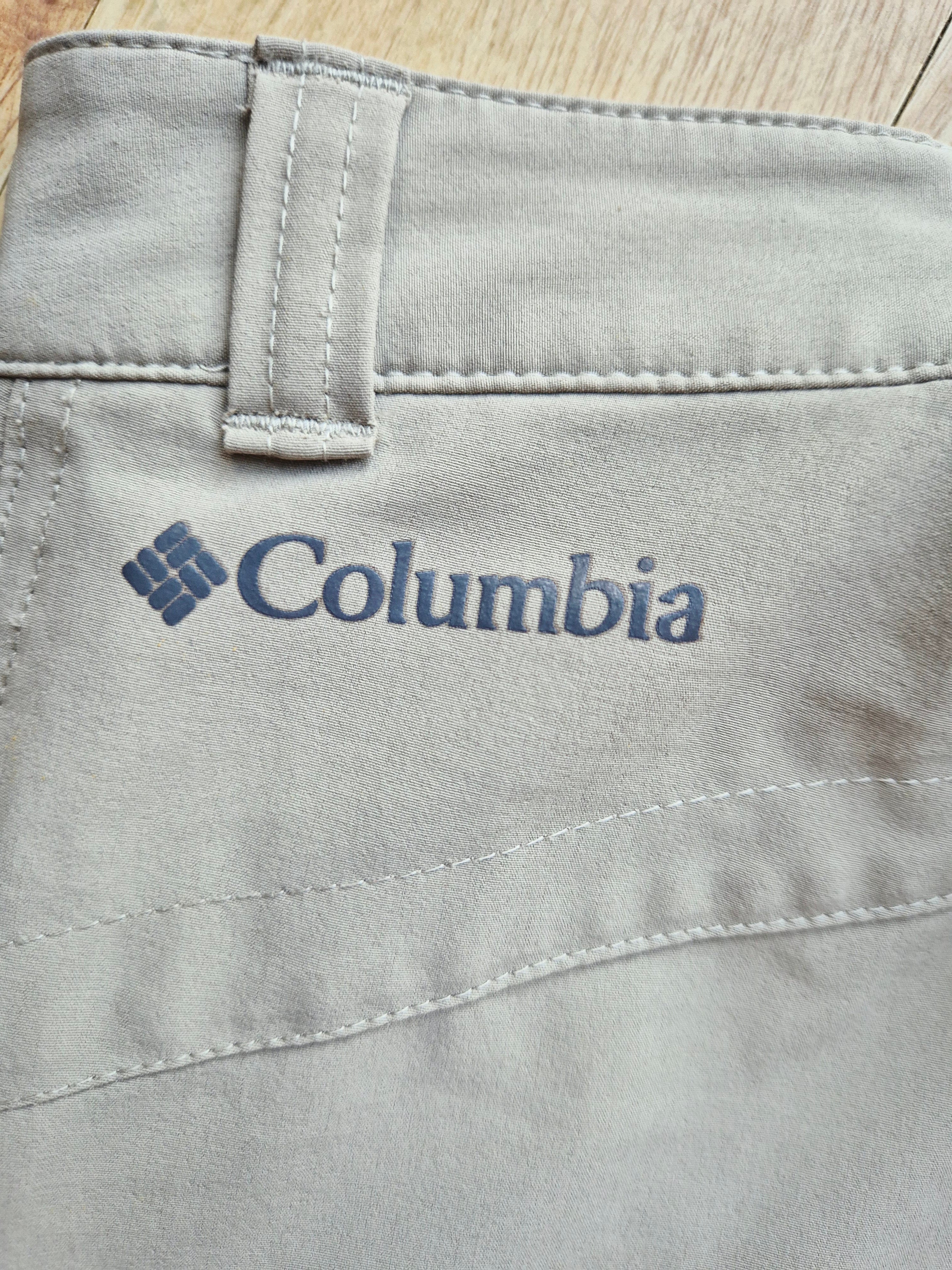 Columbia Omni-Shield Men's Hiking Shorts W34 Beige Outdoor Walking Cargo Shorts